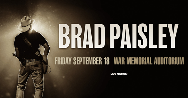 FEATURED BradPaisley 2026 Regional WarMemorialAuditorium